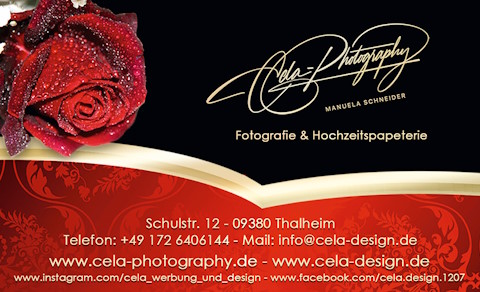 Cela Photography, Hochzeitsfotograf · Video Thalheim, Logo