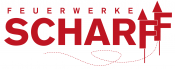 Feuerwerke Scharff, Feuerwerk · Lasershow Auerbach, Logo