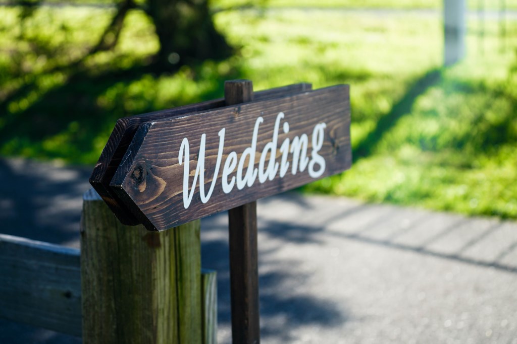 Holzwegweiser Wedding